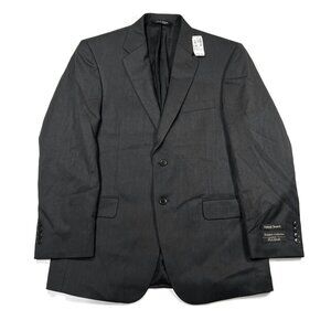 Jos A‎ Bank Traveler Tailored Fit Suit Separate Grey Blazer Jacket 41R New Wool